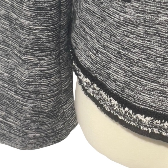 Talbots Open Front Jacket Black White Mix Cotton Blend Long Sleeve Women's M - Picture 3 of 8